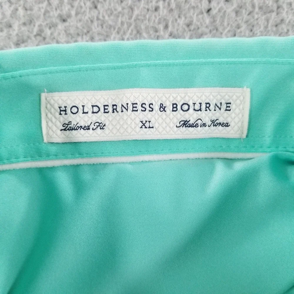 Holderness & Bourne Polo Shirt XL Green Hillwood Country Club Performance Golf